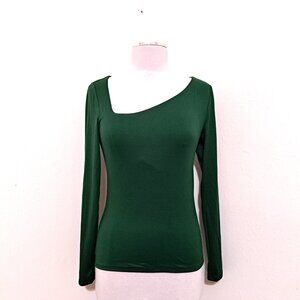 Gaze Women Top Long Sleeve Green Color Size M Great Condition